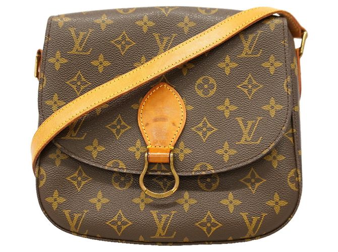 Borsa a tracolla Louis Vuitton Monogram Saint Cloud GM Marrone