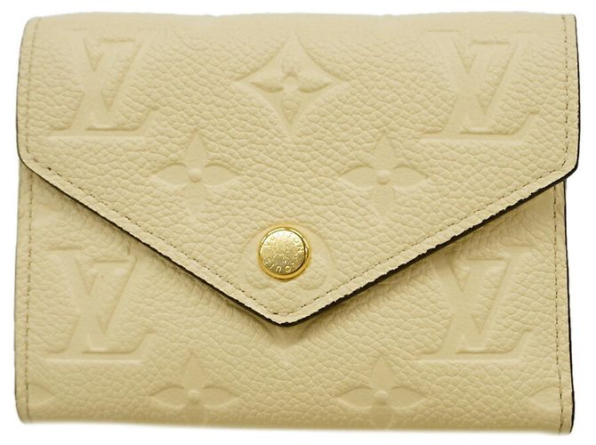 Louis Vuitton Tri-fold Geldbörse in Cream Roh