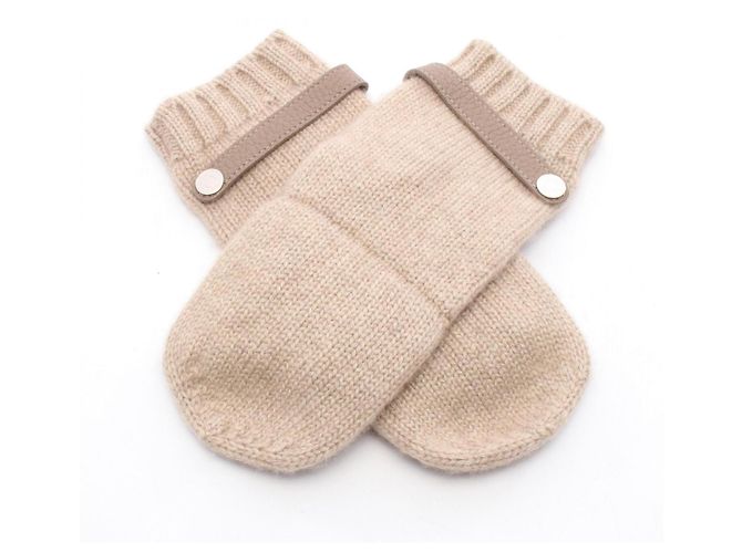 Hermès Hermes Lionel Fäustlinge für Herren Beige