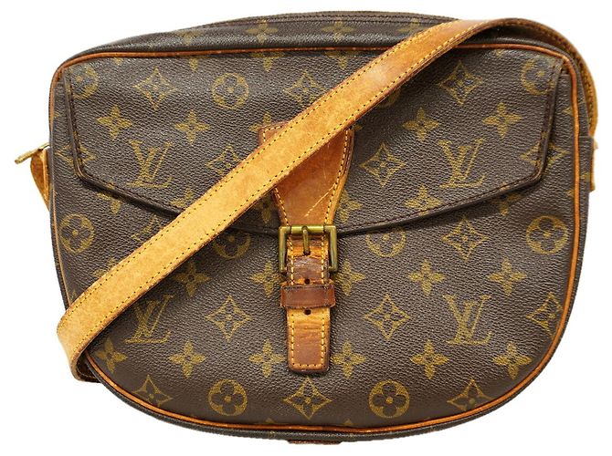 Borsa a tracolla Louis Vuitton Monogram Jeune Fine GM Marrone