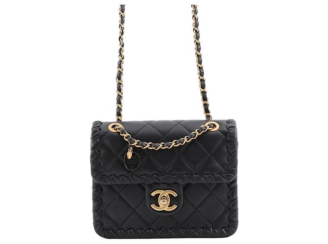 Timeless Bolsa Chanel Black Matelassé Preto