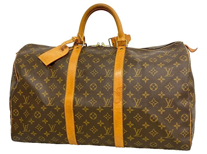 Keepall Bolsa Boston Louis Vuitton Marrom