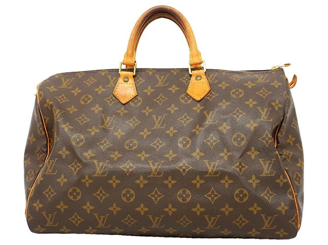 mala Louis Vuitton Monogram Speedy 40 Marrom