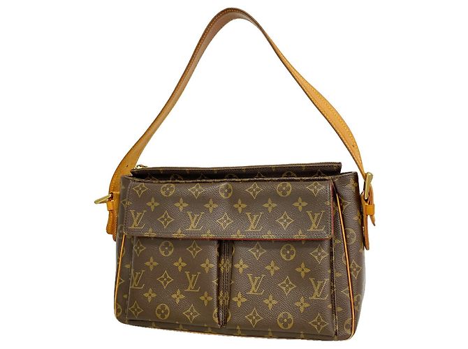 Bolsa de Ombro Louis Vuitton Monogram Vivacite GM Marrom