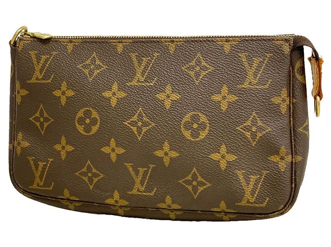 Borsa Louis Vuitton Monogram Pochette Accessoires Marrone