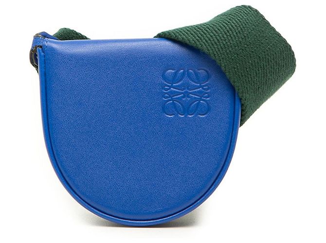 Borsa a tracolla Loewe Anagram Heel Pouch Blu Verde