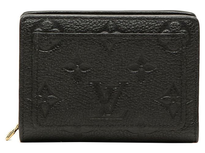 Carteira Bi-fold Louis Vuitton Monogram Empreinte Preto