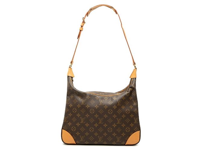 Borsa a tracolla Louis Vuitton Monogram Boulogne 35 Marrone