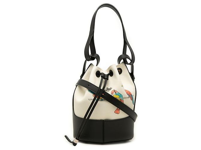 Borsa Loewe Anagram Balloon Nero Multicolore Crudo