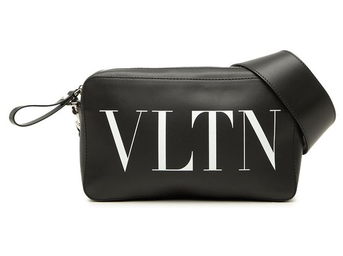 Borsa a tracolla Valentino Rockstud VLTN Logo Nero