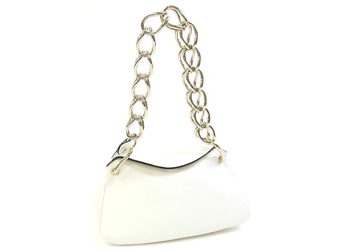 Chloé Juana Handtasche aus Leder Eggshell Aus weiß
