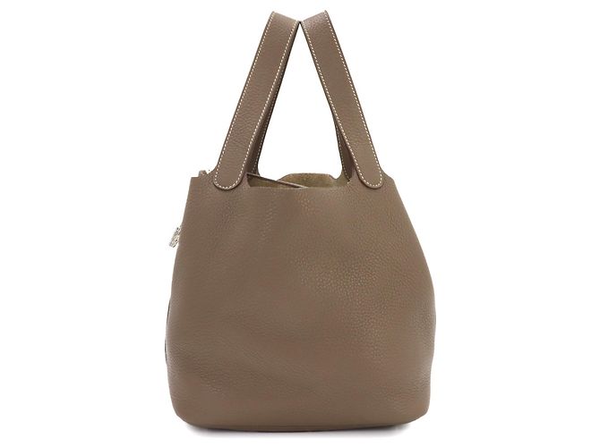 Hermès Sac à main Hermes Picotin Lock MM Taupe