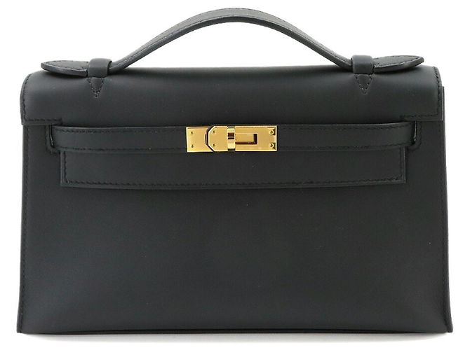 Hermès Sac à main Hermes Pochette Kelly Swift Black Noir