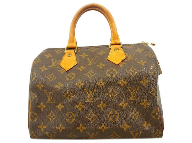 Borsa Louis Vuitton Monogram Speedy 25 Marrone