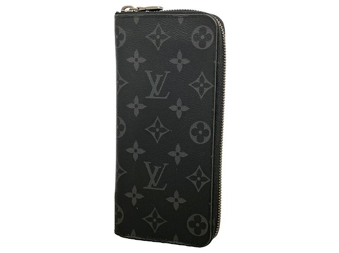Cartera Zippy Louis Vuitton Monogram Eclipse Negro