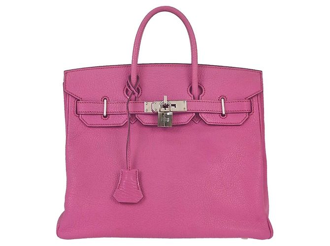 Hermès Hermes HAC Birkin Pink Chevre de Coromandel with Palladium Hardware 28