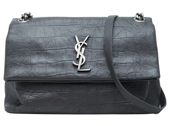 Autre Marque Borsa a tracolla Saint Laurent in pelle nera Nero