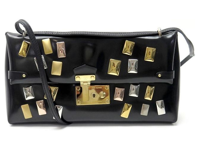 LOUIS VUITTON TRIANGLE PM M50852 HANDTASCHE SCHWARZES LEDER SCHULTERTASCHE