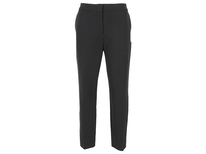 Pantaloni a gamba dritta Max Mara in viscosa nera