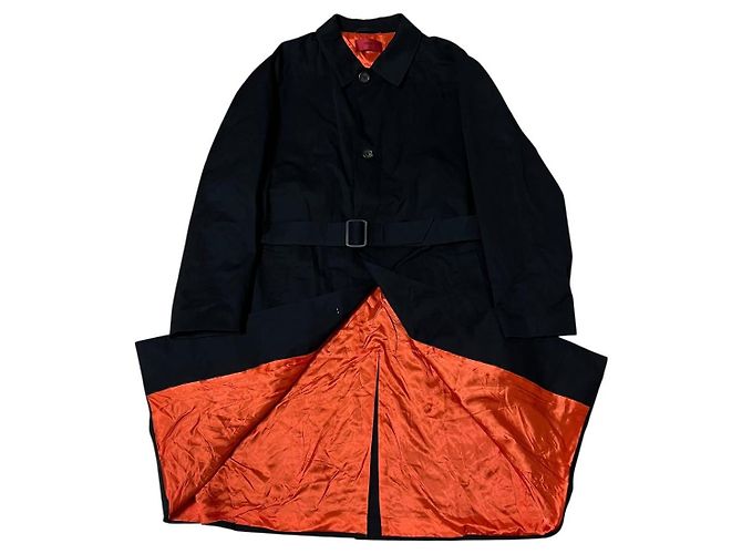 HUGO BOSS Cotton Coat Black Orange