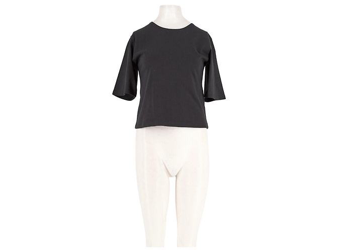 Autre Marque T-shirt nera a maniche corte PHOSE in cotone