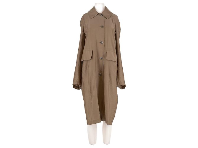 Autre Marque Vestido de seda bege FRONT ROW SHOP