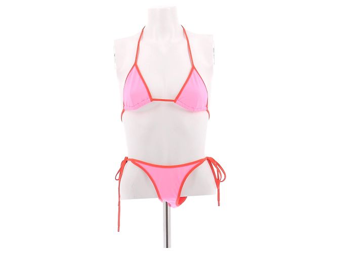 Autre Marque Biquíni rosa e vermelho
