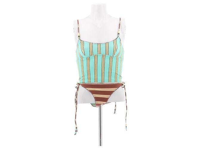 Autre Marque Gestreifter Bikini