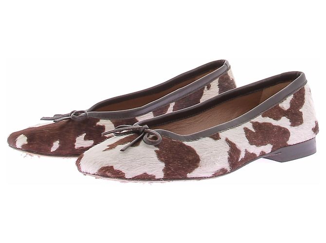 Autre Marque Sapatilhas em pele com efeito animal print