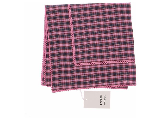 Autre Marque Pañuelo rosa a cuadros