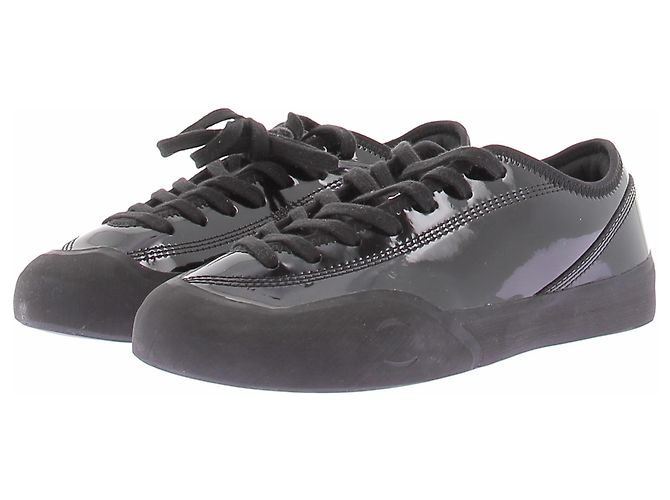 Autre Marque 1.30PM Sneaker aus schwarzem Lackleder