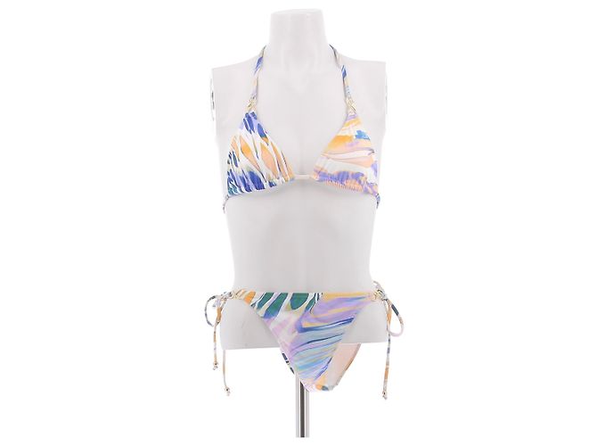 Autre Marque Mehrfarbiger rosa Bikini