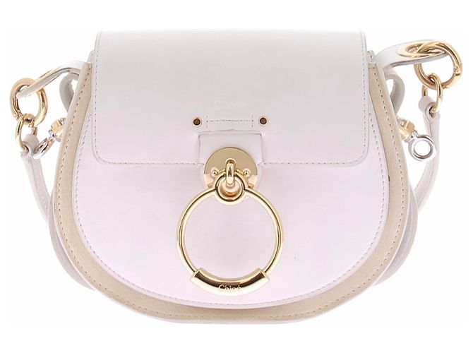 Chloé "Tess" Ledertasche in Creme Beige