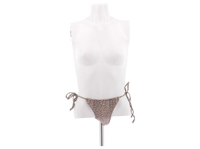 Autre Marque Bikini inferior com estampa animal