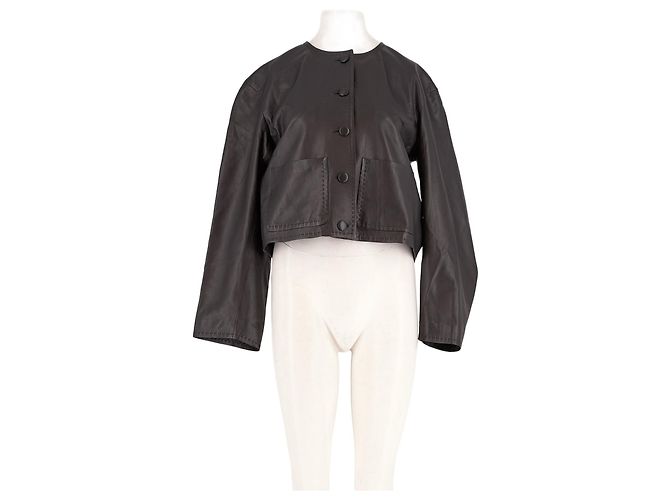 Autre Marque ARKET Lederjacke Schwarz