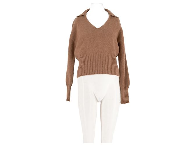Reformation Jersey de cachemira marrón Castaño