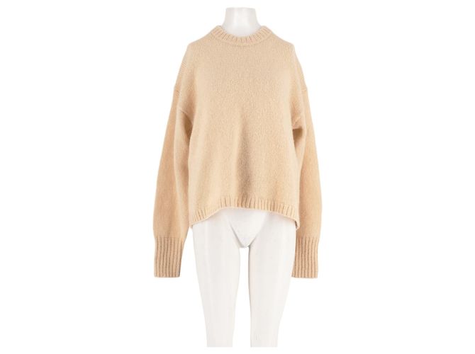 By Malene Birger Pullover beige gerade geschnitten