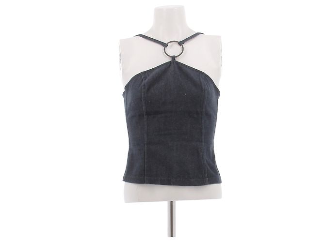 Autre Marque Top bustier de denim azul NYNNE
