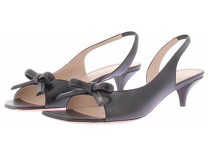 Christian Dior Sandali neri con nodi