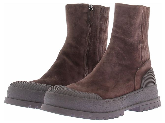 Aquazzura Botas de camurça castanhas