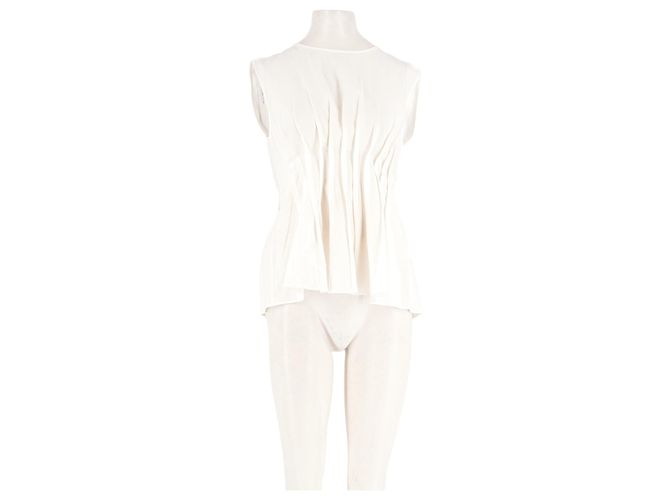 Autre Marque Top sin mangas de algodón blanco RUE SOPHIE