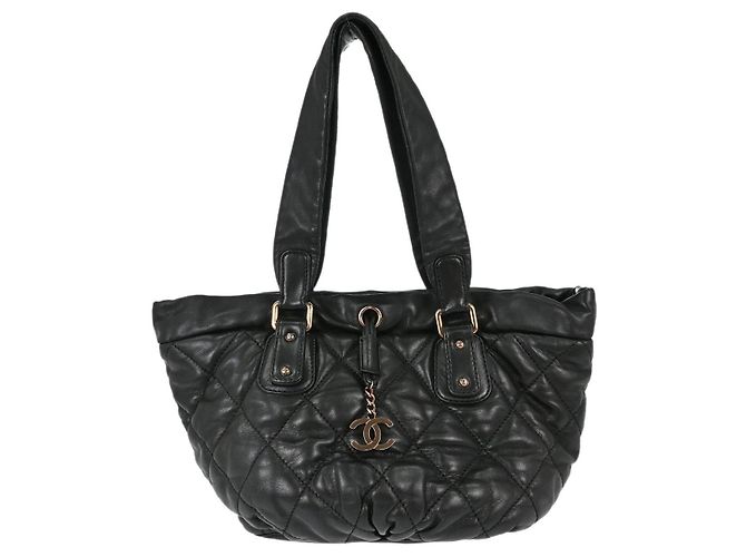 Chanel Cloudy Bundle Bowler em pele de cordeiro acolchoada