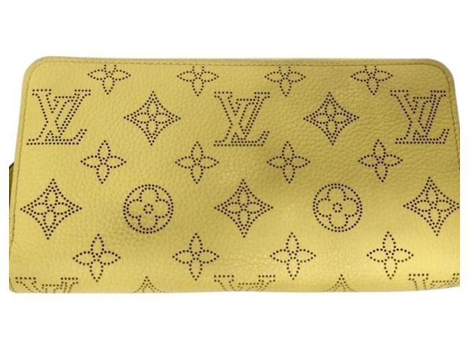 Louis Vuitton Mahina Long Wallet Yellow