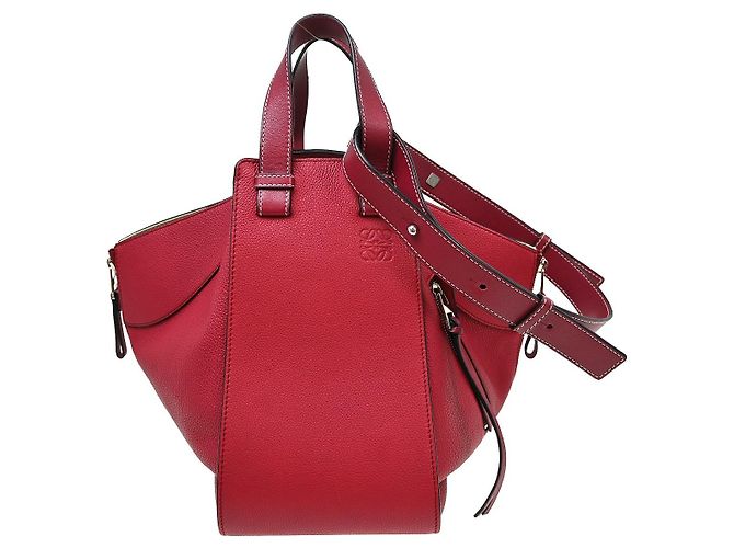 Loewe Hammock Leather Small Rose
