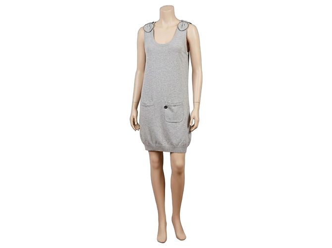 See by Chloé graues Strickkleid