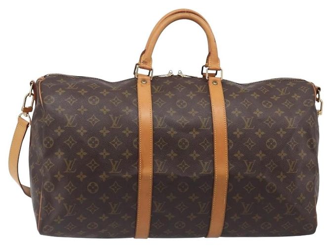 Louis Vuitton Keepall Bandouliere Monogram Canvas 50 Marrom
