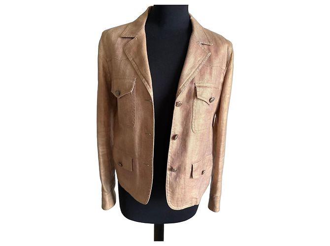 Chanel Jacke aus Leinen und Seide