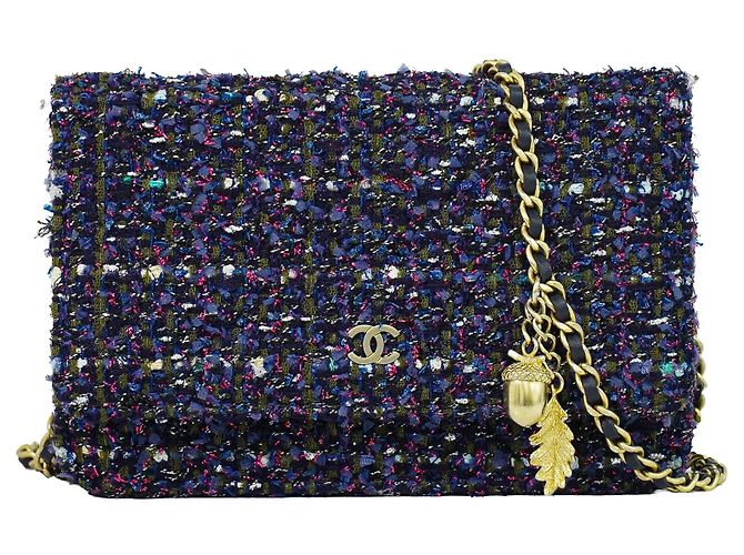 Chanel Wallet on Chain Tweed Multicor