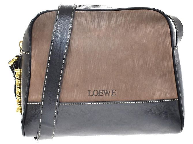 Loewe Velazquez Schultertasche aus Leder Braun