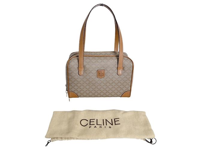 Céline Borsa Mini Celine - Triomphe Macadam Brown Marrone